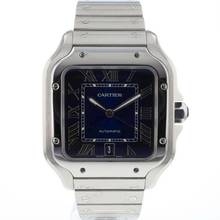  Cartier Santos Large Blue dial 