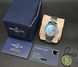 Thumbnail von Breitling Navitimer Automatic 41mm A17326161C1A1 Blue Dial Steel Bracelet Very Good Full Set 1-2025
