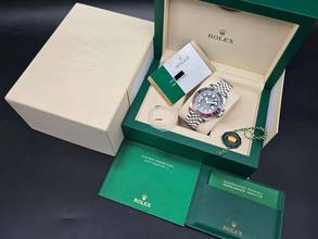 Thumbnail von Rolex GMT-Master II Pepsi 126710BLRO Jubilee Very Good Condition Full Set 2019