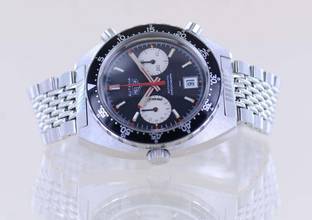 Thumbnail von Heuer Autavia Chronograph Vintage Automatic Cal 12 Klassiker B+P rar