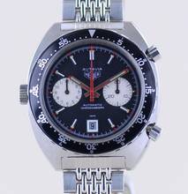  Heuer Autavia Chronograph Vintage Automatic Cal 12 Klassiker B+P rar 