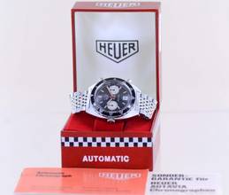 Thumbnail von Heuer Autavia Chronograph Vintage Automatic Cal 12 Klassiker B+P rar