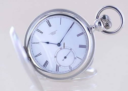  Longines Taschenuhr Savonette Francillion Jubiläum 1867-1992 limited 925 Silber 