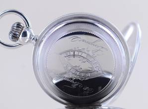 Thumbnail von Longines Taschenuhr Savonette Francillion Jubiläum 1867-1992 limited 925 Silber