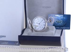 Thumbnail von Longines Taschenuhr Savonette Francillion Jubiläum 1867-1992 limited 925 Silber