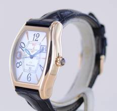 Thumbnail von Ulysse Nardin Michelangelo UTC GMT 18K Roségold Silver arabic Big Date Dial Tonneau rar