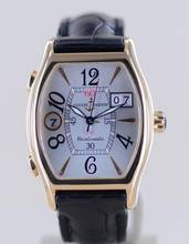 Thumbnail von Ulysse Nardin Michelangelo UTC GMT 18K Roségold Silver arabic Big Date Dial Tonneau rar