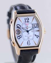 Thumbnail von Ulysse Nardin Michelangelo UTC GMT 18K Roségold Silver arabic Big Date Dial Tonneau rar