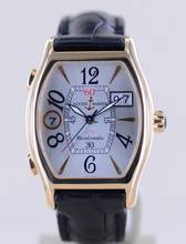 Thumbnail von Ulysse Nardin Michelangelo UTC GMT 18K Roségold Silver arabic Big Date Dial Tonneau rar
