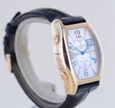 Thumbnail von Ulysse Nardin Michelangelo UTC GMT 18K Roségold Silver arabic Big Date Dial Tonneau rar