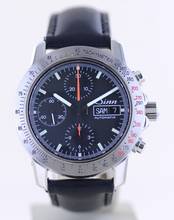 Thumbnail von Sinn 303 Autofahrerchronograph Day-Date Black Dial Steel Automatik 7750 Klassiker