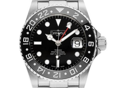  Davosa Ternos Professional GMT Diver Ref.161.571.50 Full Set Neu Ternos Professional GMT 