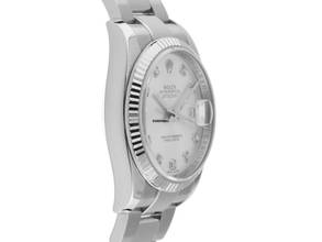Thumbnail von Rolex Datejust 36 Diamanten Ref.116234 2011 Full Set sehr gut Vintage Datejust Diamanten Stahl 18kt Weißgold