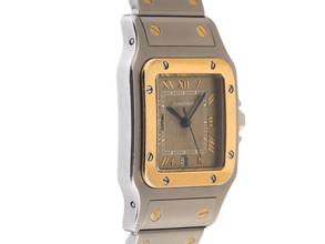 Thumbnail von Cartier Santos Galbée GM großes Modell Ref.187901 Bj.1995 Box&Beschreibung sehr gut Vintage Santos Galbee GM großes Modell
