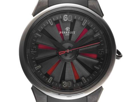  Perrelet Turbine Diver Ref.A1047/1 2016 Full Set sehr gut Vintage Turbine Keramik Kautschuk Faltschließe 