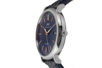 Thumbnail von IWC Portofino Automatic 40 Blue Dial Steel Automatic Men's Watch Ref. IW356523