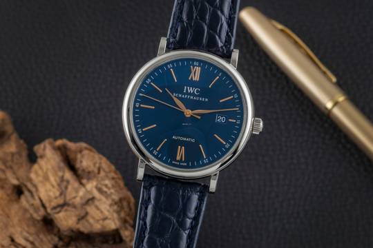  IWC Portofino Automatic 40 Blue Dial Stahl Automatik Herrenuhr Ref. IW356523 