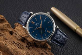 Thumbnail von IWC Portofino Automatic 40 Blue Dial Steel Automatic Men's Watch Ref. IW356523
