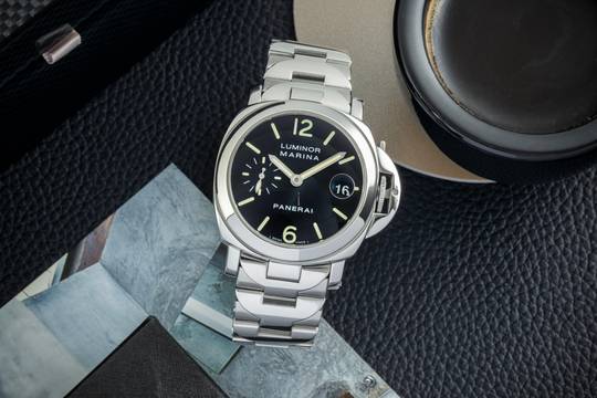  Panerai Luminor Marina Automatic Stahl Automatik Herrenuhr Ref PAM00050 Box & Papiere 2000 