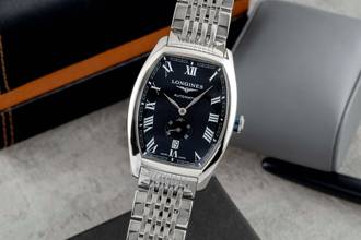 Longines Evidenza Automatic Stainless Steel Men's Watch Ref. L2.642.4 Box & Papers