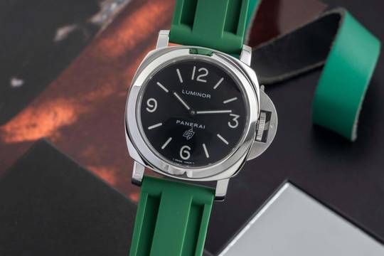  Panerai Luminor Base Logo 44 Stahl Handaufzug Herrenuhr Ref. PAM00000 