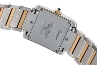 Thumbnail von Cartier Tank Française stainless steel / gold quartz women's watch Ref. W51006Q4 2301