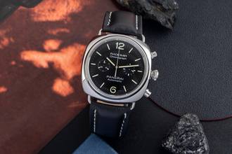 Thumbnail von Panerai Radiomir Chronograph Steel Automatic Men's Watch Ref. PAM00369 B&P 2011