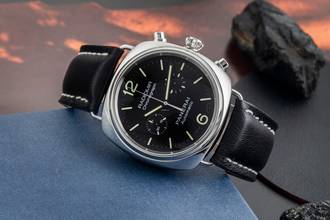 Thumbnail von Panerai Radiomir Chronograph Steel Automatic Men's Watch Ref. PAM00369 B&P 2011