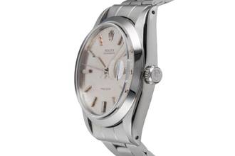 Thumbnail von Rolex Oysterdate Precision Silver Dial Stahl Handaufzug Herrenuhr Ref. 6694 Vintage