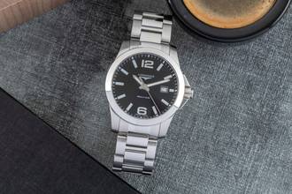 Thumbnail von Longines Conquest Classic stainless steel men's watch ref. L3.759.4.58.6 B&P 2018