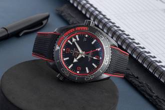 Thumbnail von Omega Seamaster Planet Ocean "Deep Black" GMT 215.92.46.22.01.003 B&P 2021