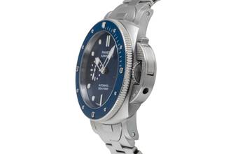 Thumbnail von Panerai Submersible Blue Notte Steel Automatic Men's Watch Ref. PAM01068 B&P 2021