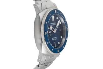 Thumbnail von Panerai Submersible Blue Notte Steel Automatic Men's Watch Ref. PAM01068 B&P 2021