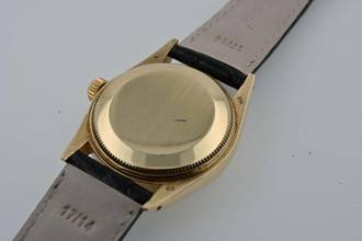 Thumbnail von Rolex Datejust 31 14k Yellow Gold Silver Dial 6827