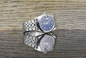 Thumbnail von Tudor Prince Oysterdate 74000N NOS / UNGETRAGEN Blue Dial - Full Set 2007
