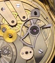 Thumbnail von Jules Jürgensen unique piece, brand new Bagnolet caliber with archive excerpt, book, and wooden case 1845 1900. Featured and described in Jürgensen book on two pages.