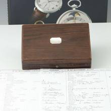 Thumbnail von Jules Jürgensen unique piece, brand new Bagnolet caliber with archive excerpt, book, and wooden case 1845 1900. Featured and described in Jürgensen book on two pages.