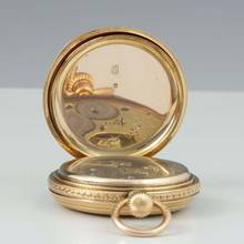 Thumbnail von A. Lange & Söhne 18k Gold Prof. Graff Renaissance case with case and certificate 1884 150g. 54mm. Lange's patented fine regulation quality 1A