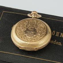 Thumbnail von A. Lange & Söhne 18k Gold Prof. Graff Renaissance case with case and certificate 1884 150g. 54mm. Lange's patented fine regulation quality 1A