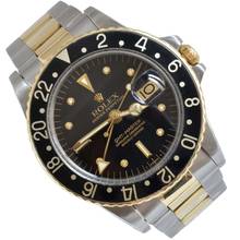  Rolex GMT-Master 1675 Tiger Eye nipple black dial 1977 TOP Condition 