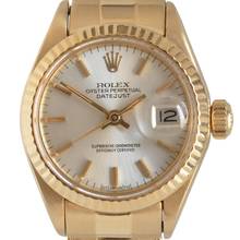 Thumbnail von Rolex Lady-Datejust 6917 Ladies 26MM soleil silver dial yellow gold 18KT