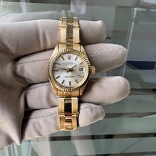 Thumbnail von Rolex Lady-Datejust 6917 Ladies 26MM soleil silver dial yellow gold 18KT