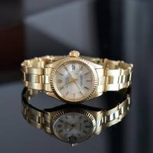 Thumbnail von Rolex Lady-Datejust 6917 Ladies 26MM soleil silver dial yellow gold 18KT
