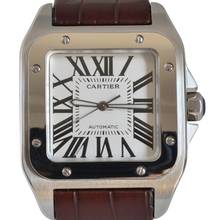 Thumbnail von Cartier Santos 100 XL W20073X8 silver dial Full Set Like NEW 2015