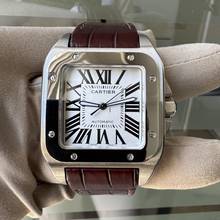 Thumbnail von Cartier Santos 100 XL W20073X8 silver dial Full Set Like NEW 2015