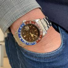 Thumbnail von Rolex GMT-Master 6542 OCC “Pussy Galore” gilt brown radium Bakelite bezel 1957’s