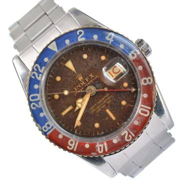  Rolex GMT-Master 6542 OCC “Pussy Galore” gilt brown radium Bakelite bezel 1957’s 