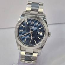 Thumbnail von Rolex Datejust 41 41mm Motif Blue Dial Automático Completo