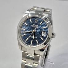 Thumbnail von Rolex Datejust 41 41mm Motif Blue Dial Automático Completo