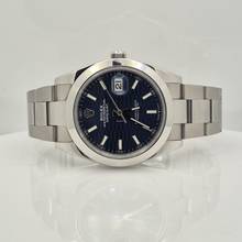 Thumbnail von Rolex Datejust 41 41mm Motif Blue Dial Automático Completo
